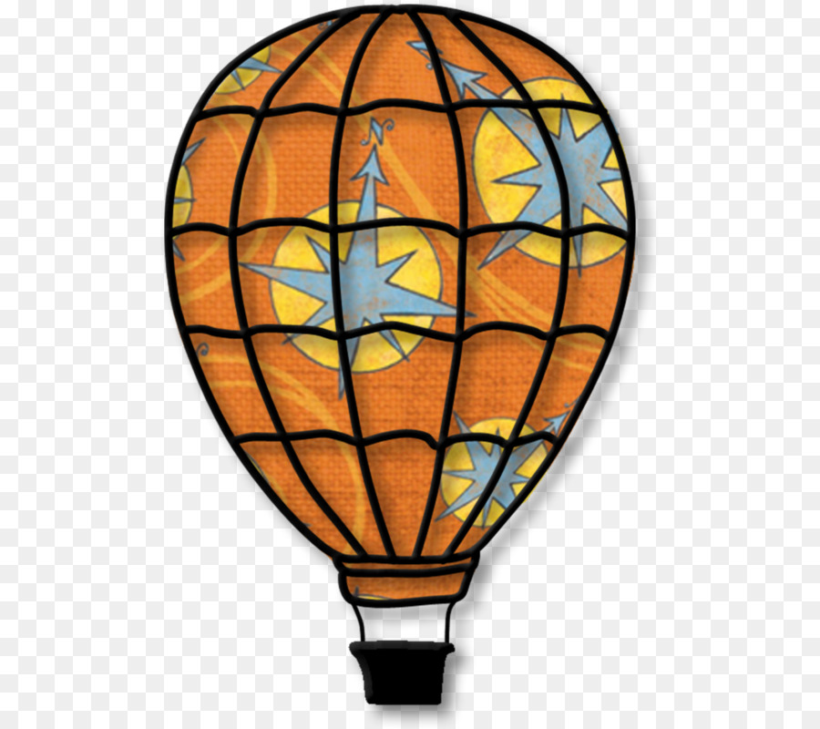Heißluft-Ballon-Kite-Idee - Brown-cartoon-hot air Ballon-Dekoration