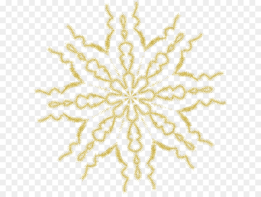 Symmetrie Schneeflocke-Muster - Schwebende goldene Schneeflocken