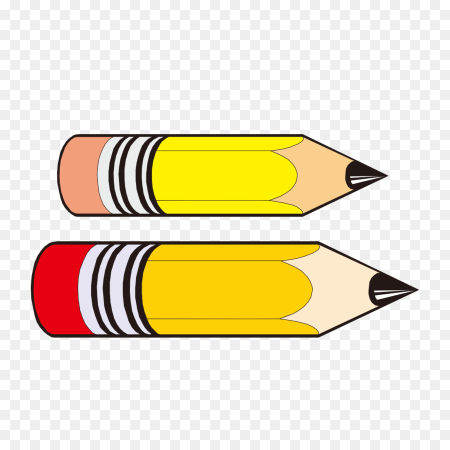 Bleistift-clipart - Gelbe Bleistift Muster