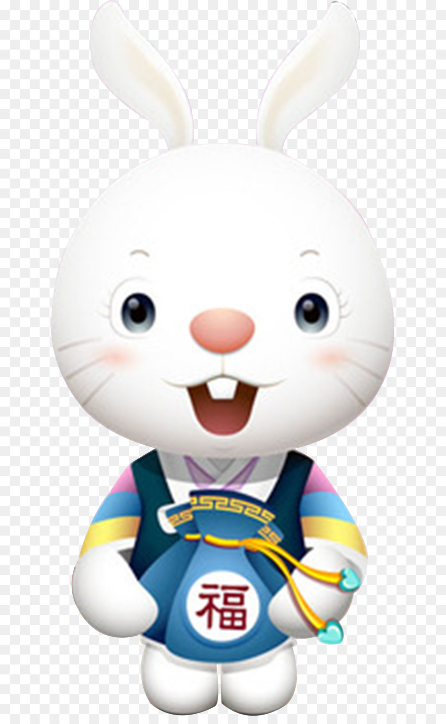 Easter Bunny thỏ mặt Trăng rằm - Con thỏ nhỏ dễ thương