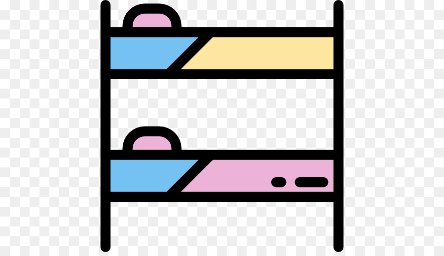 Etagenbett Scalable Vector Graphics Möbel-Symbol - Bett