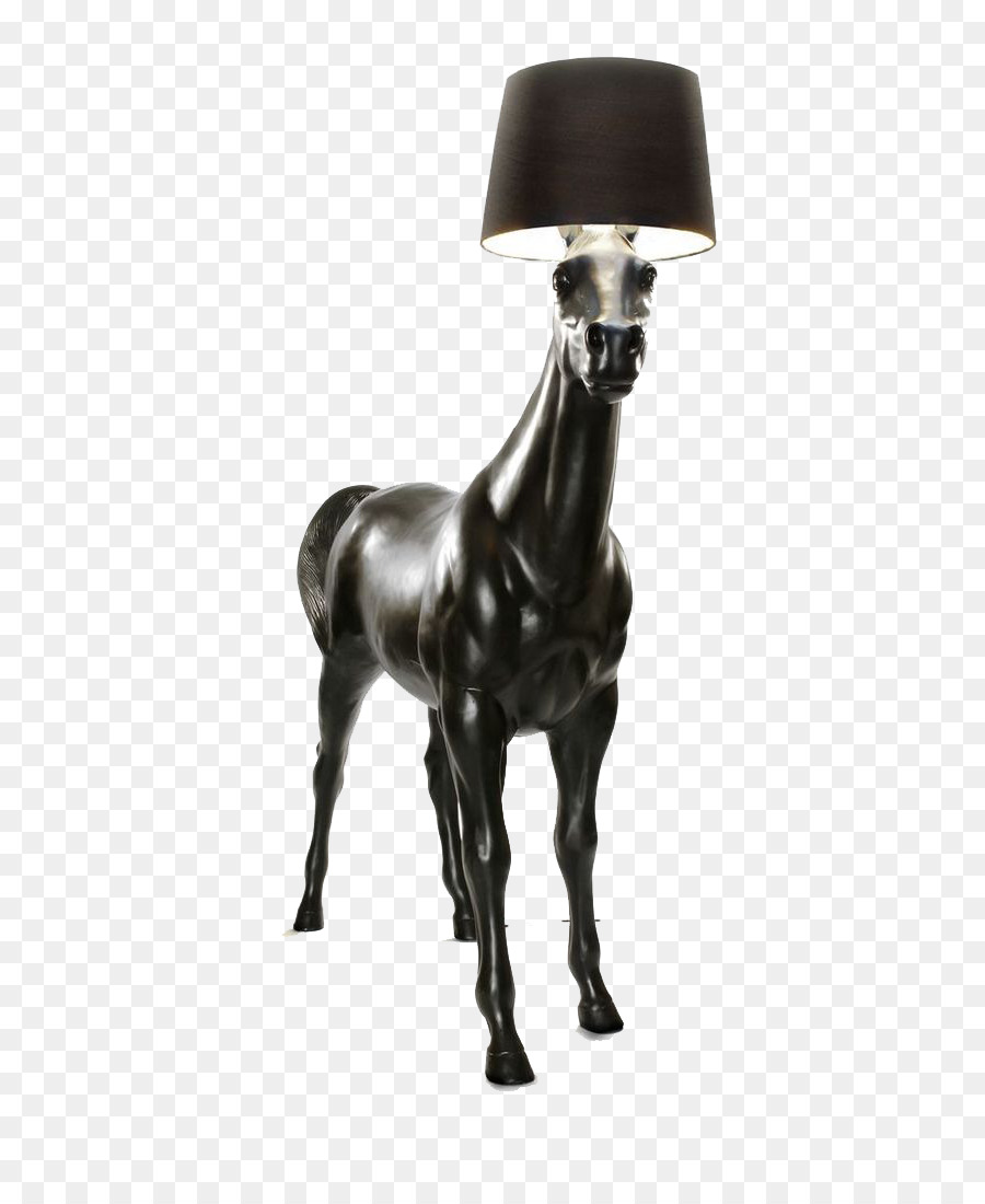 Cavallo Moooi luce Elettrica della Lampada di Illuminazione - Nero di scultura in pietra horse lamp