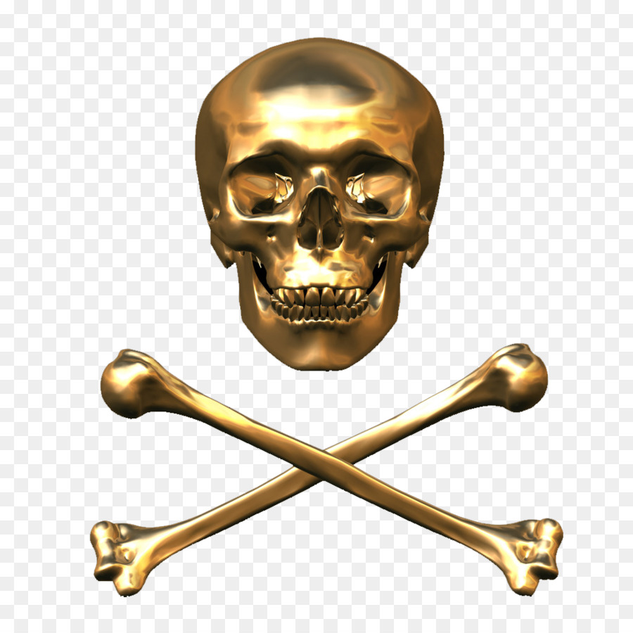 Skull & Bones-T-shirt-Aufkleber - Loch Knochen