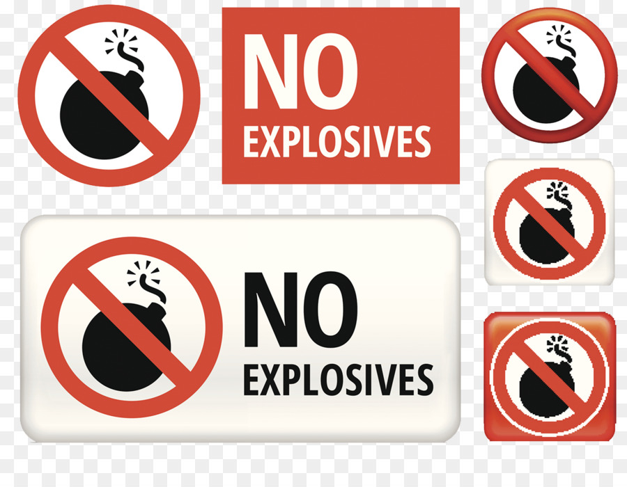 Schild Explosion Explosives material Gema-frei - Verbieten Bombe Warnzeichen