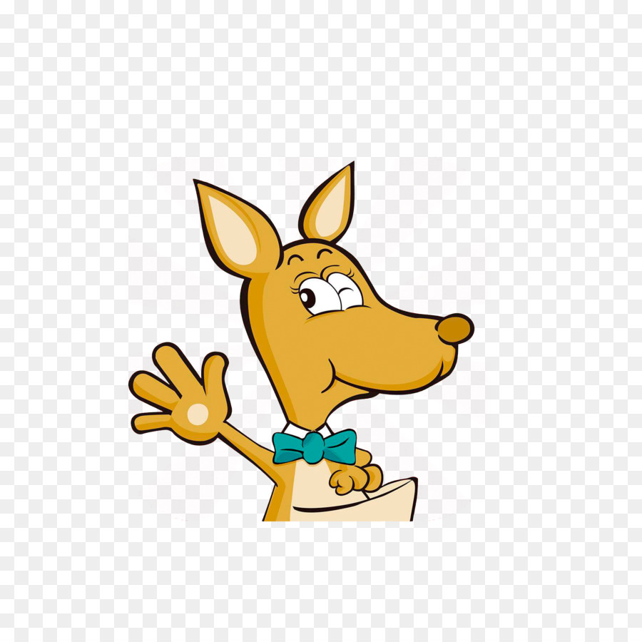 Wink Cartoon - Ein Känguru mit einem Augenzwinkern