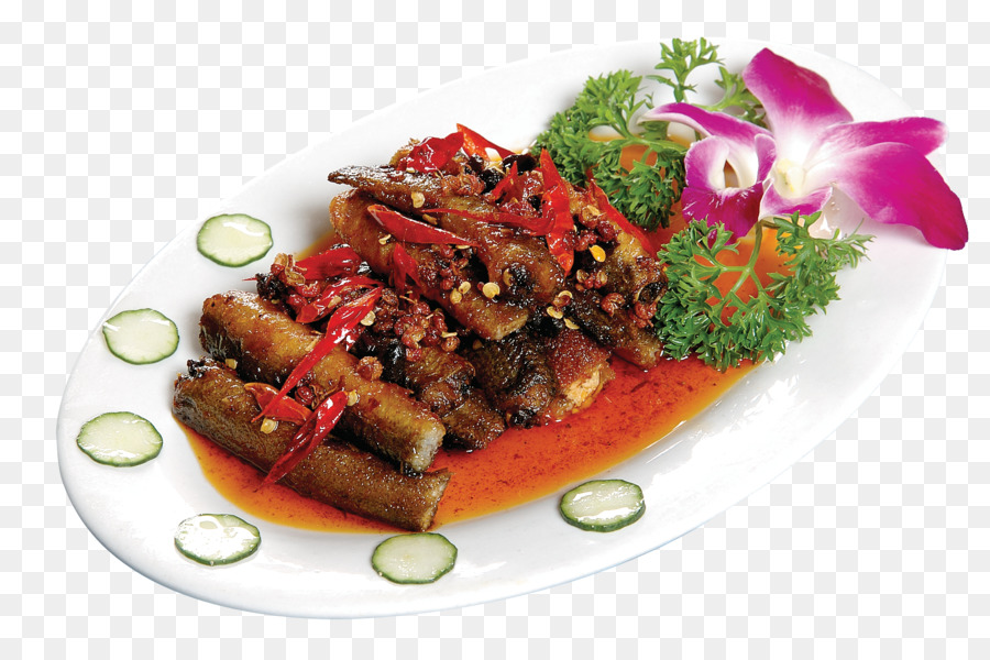 La cucina del Sichuan cucina Asiatica Capsicum annuum Cibo Stagno loach - Loach fragrante pepe