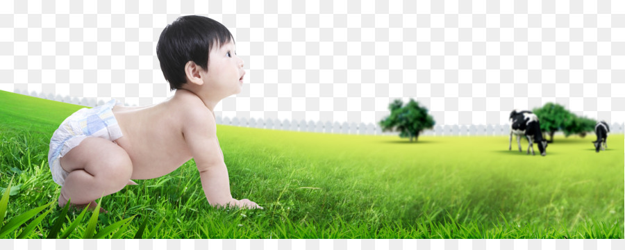 Rasen Menschliche Verhalten Kleinkind-Natur Wallpaper - Crawling baby