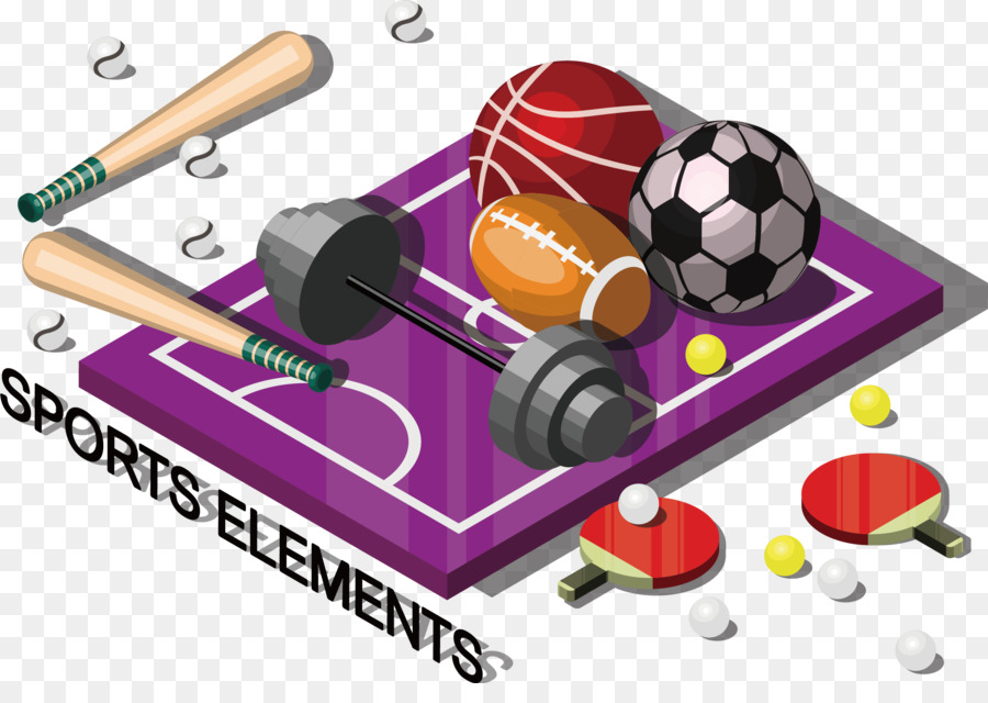 Sport-Ausrüstung Basketball-Illustration - Vektor-hand-painted-Fußball-Poster