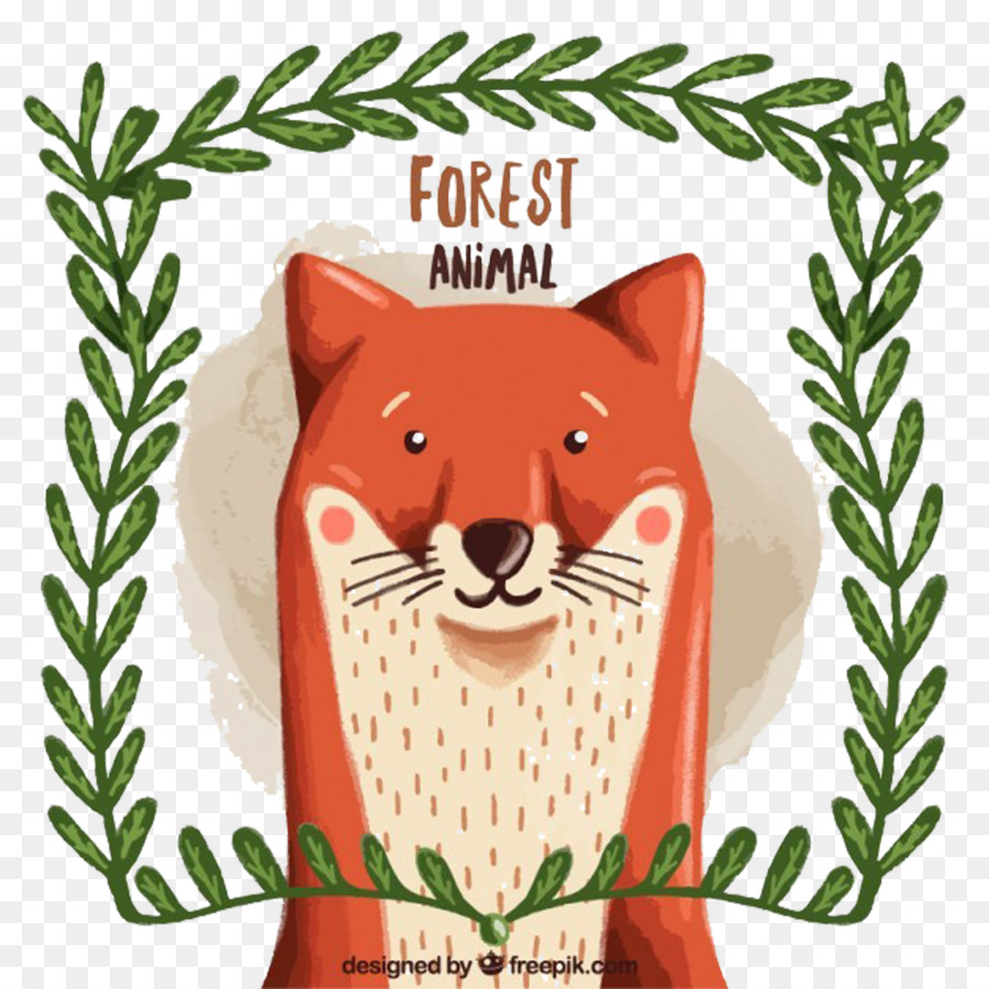 Fox Zeichnung - Baum box Farbe fox Bild-material