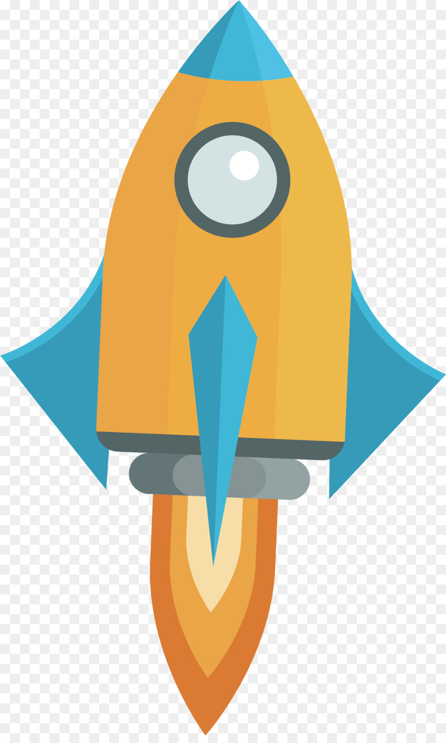 Rocket Flight Clip-art - Eine Rakete, die fliegt nach oben