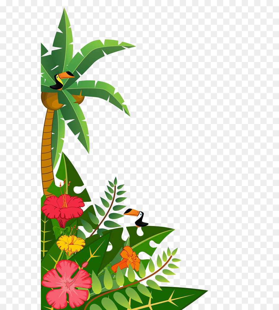 Tropici Royalty-free Clip art - Cartoon albero di materiale