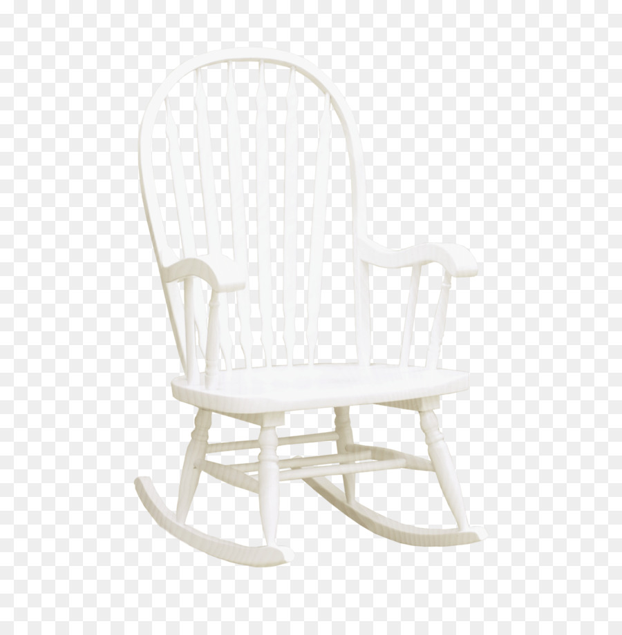 Sedia a dondolo, Mobili in Legno - Bella bianco sedia di legno