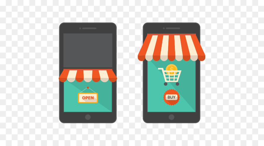 Online-shopping-Mobiltelefon Warenkorb - Telefon