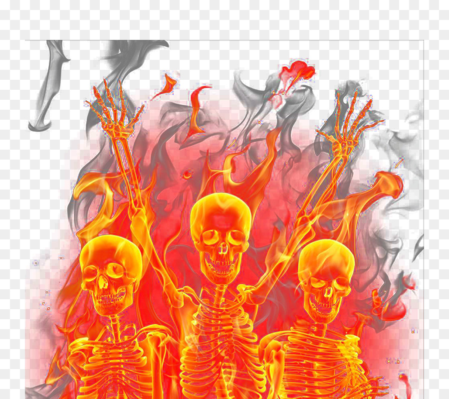 Flamme-Feuer-Skelett-Verbrennung - Flamme Skelett Corps