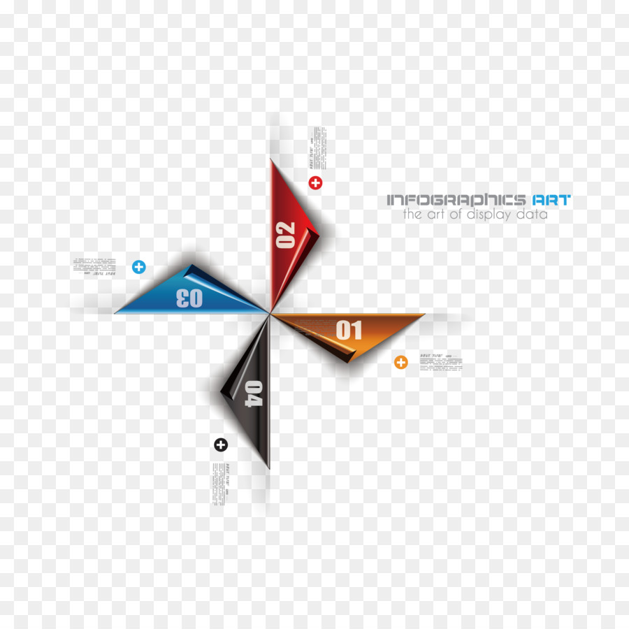 Infografica Modello di Computer grafica, Illustrazione - Vector colore triangolo