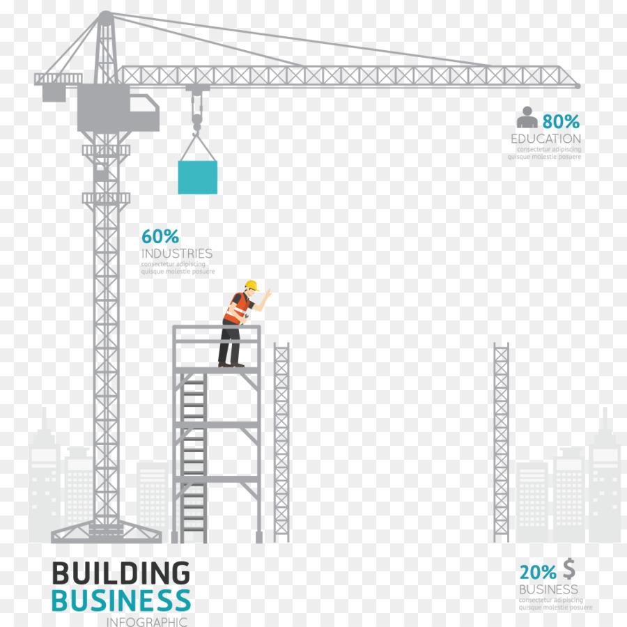 Infografica ingegneria edile-Architettura Clip art - Arte vettoriale di Costruzione di scena