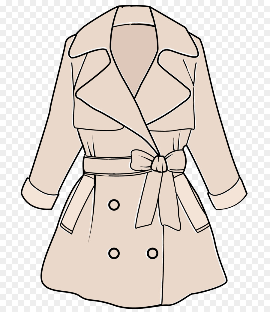 Trench coat Designer di Abbigliamento - Vettore di Rosa in Primavera e in Autunno Giacche Donne