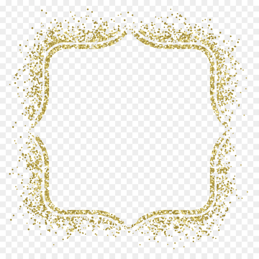 Bild frame Glitter Gold Clip-art - Gold-Rahmen Vektor-material