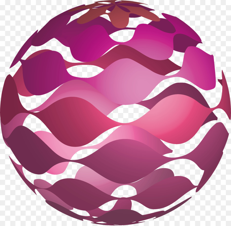 Sfera Stock illustrazione di Download - Pezzi di onda rossa striscia sfera