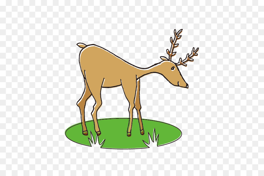 Rentier-Cartoon-Clip-art - Hand-painted cartoon deer Kostenlose downloads,