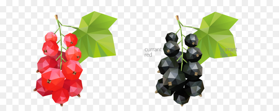 Zante Johannisbeere-Traube Geometrische Form - Vektor rot schwarz zwei strings von Trauben-Obst-Muster