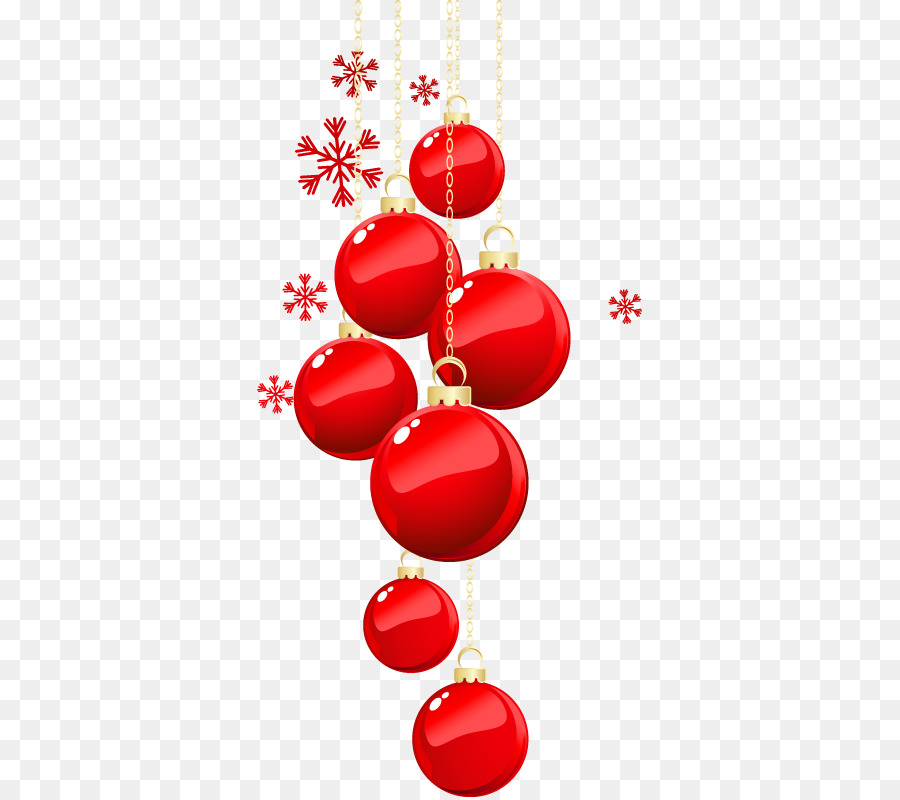 Weihnachten Schneeflocke ornament - Weihnachtskugeln rot lackiert Schneeflocke-Muster