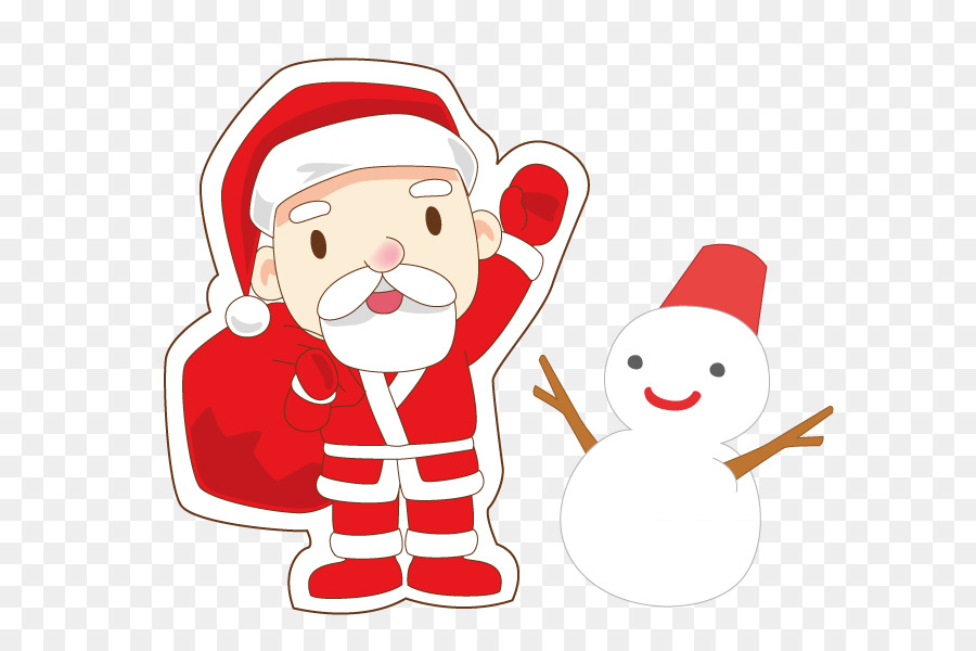 Babbo Natale, ornamento di Natale Cartoon - babbo natale
