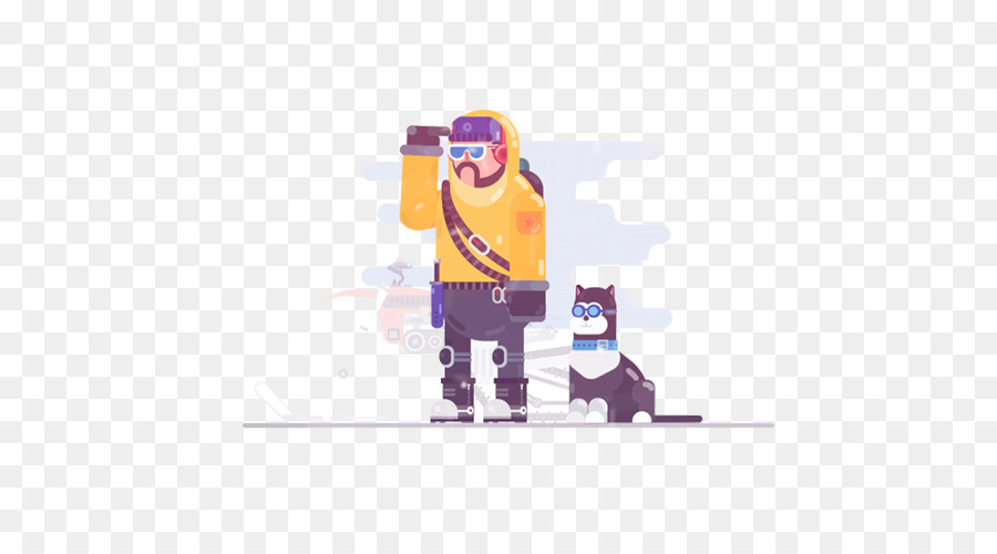 Animation Motion graphics Motion graphic design-Illustration - Reisende und sein Hund