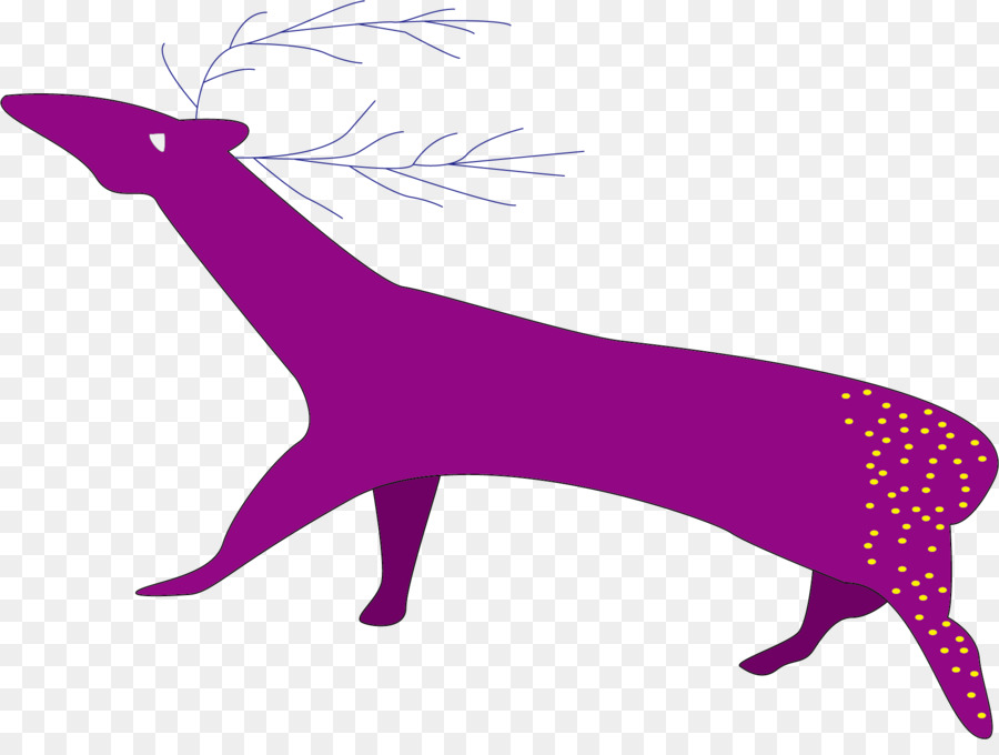 Sika-Hirsche Canidae - Gemalt deer Stock-Bild