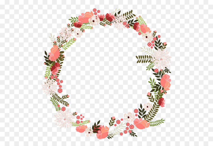 vintage floral wreath png