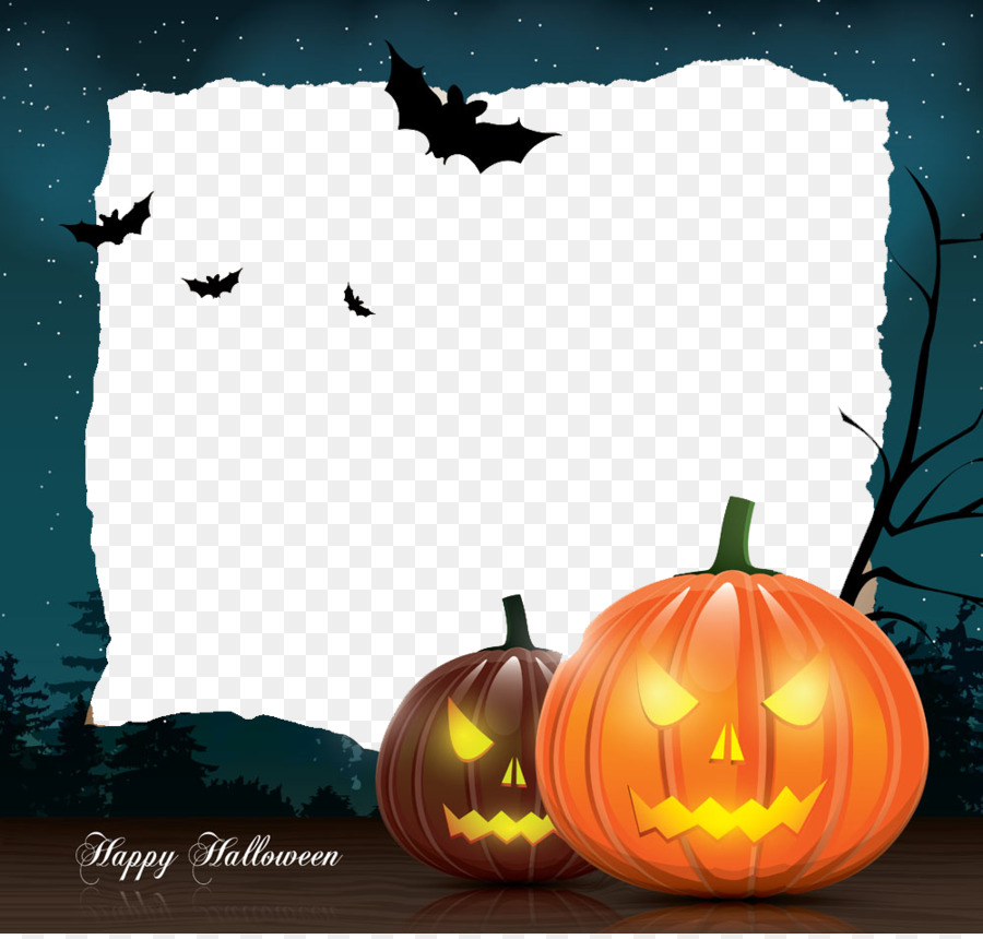 Halloween Vorlage Grußkarte, Illustration - Halloween Grenze