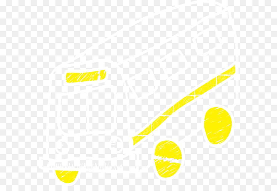 Marke Gelb Muster - Hand-bemalten Schulbus