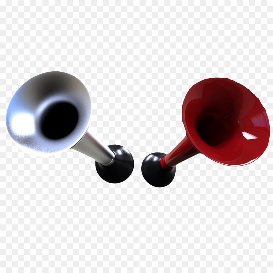 Tải về 3D đồ họa máy tính - red và bạc, horn
