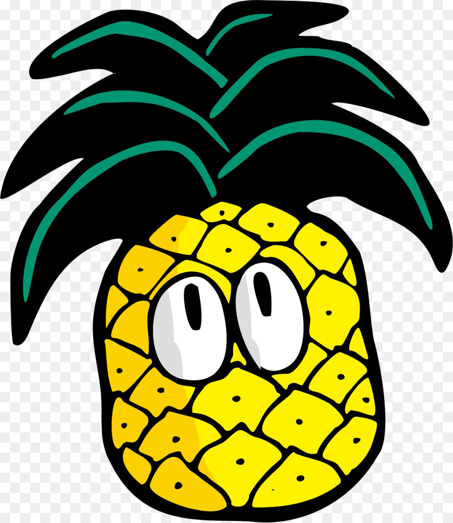Succo Di Ananas Cartoon - Gratuito fibbia creativo ananas immagine