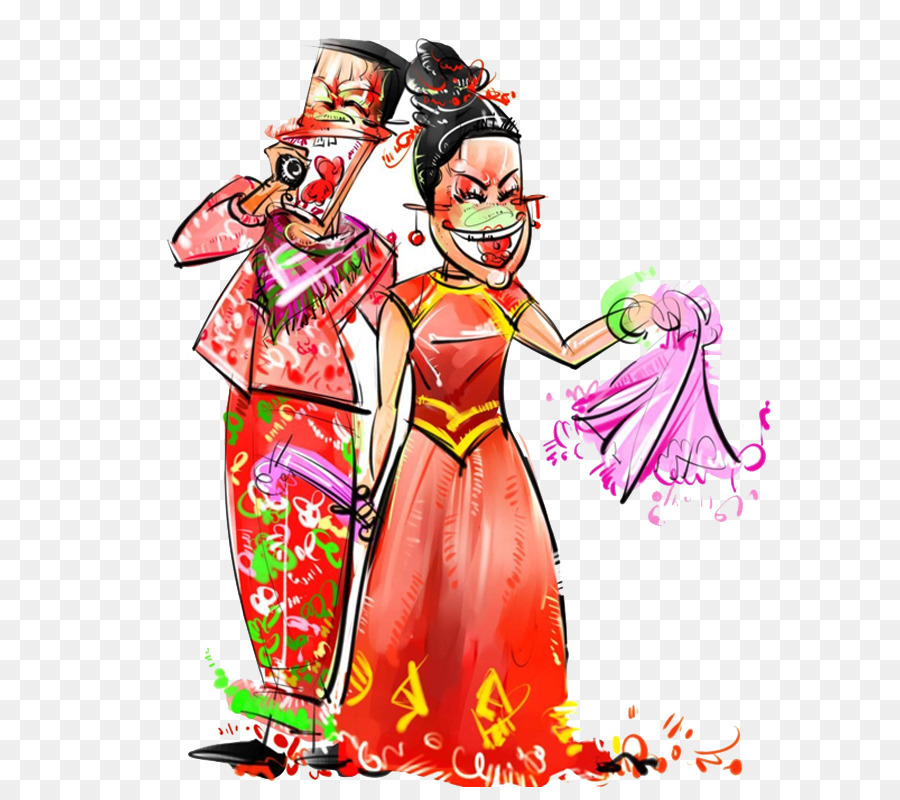 Prestazioni Er ren zhuan Cartoon - Nord-est due attore cartone animato immagine