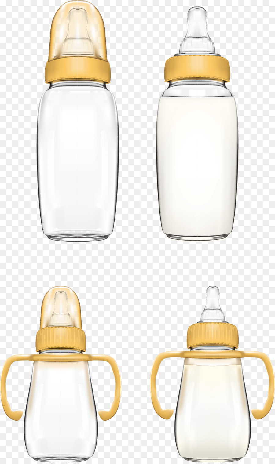 Milch Baby Flasche Glas Flasche - Vektor-cartoon-baby-Flasche