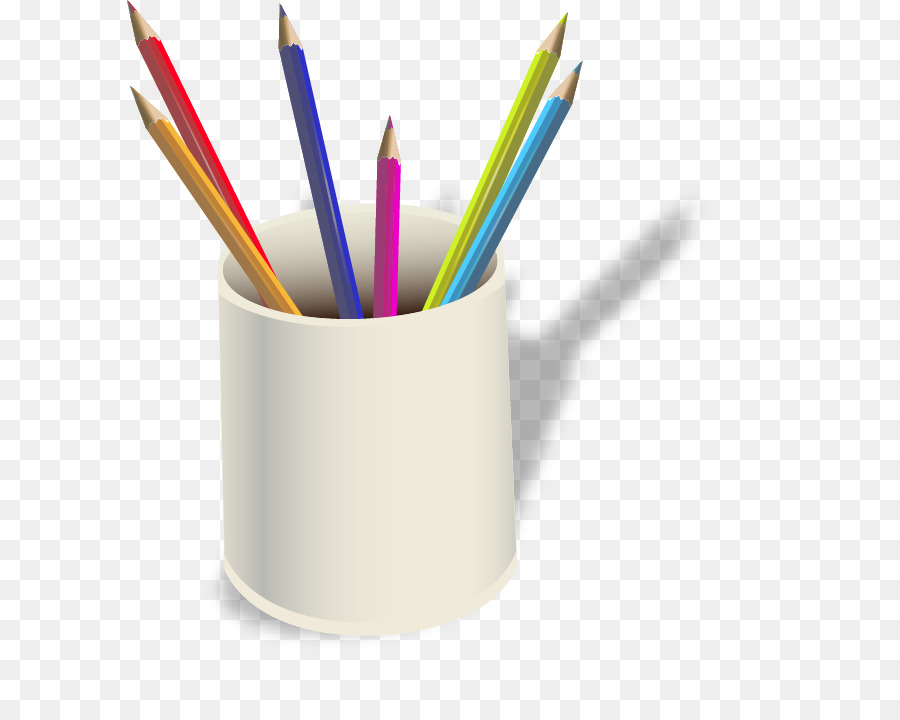 Buntstift - Hand-gemalte Farbe-Bleistift-Stift-Muster