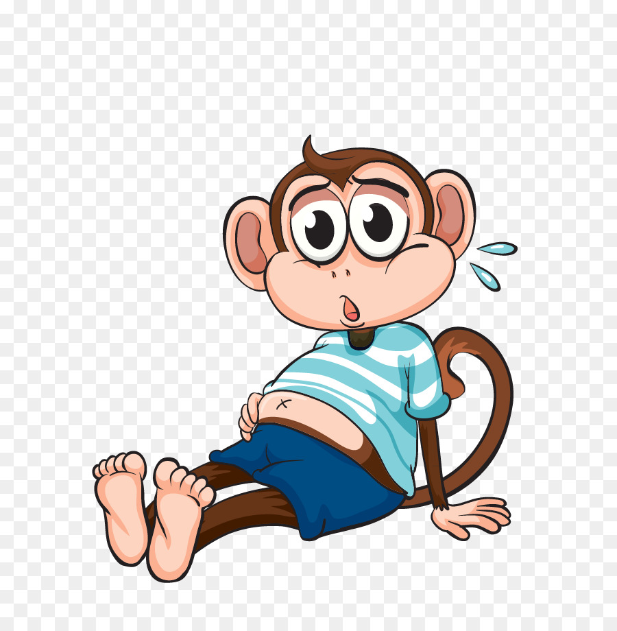 Monkey Clip art - Niedliche cartoon-Affe