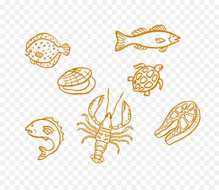 Crab Food Illustration - Kreide-hand-painted-food-material