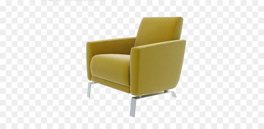 Club-Sessel Komfort-Armlehne Gelb - Einen gelben Sitz