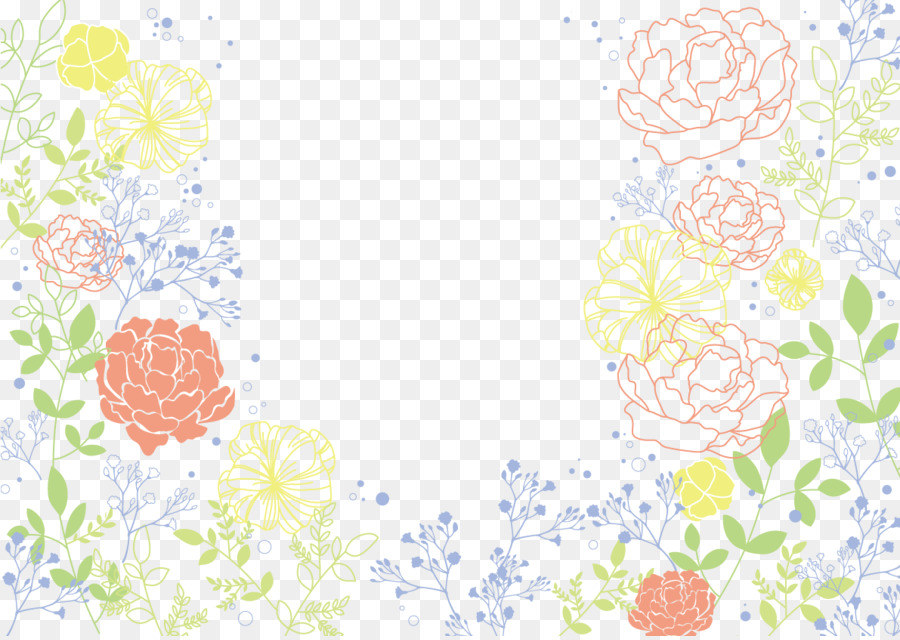 Kikuya Bicchieri Di Fiori Illustrazione - Linea semplice disegno fiori dipinti a mano peonia fiore