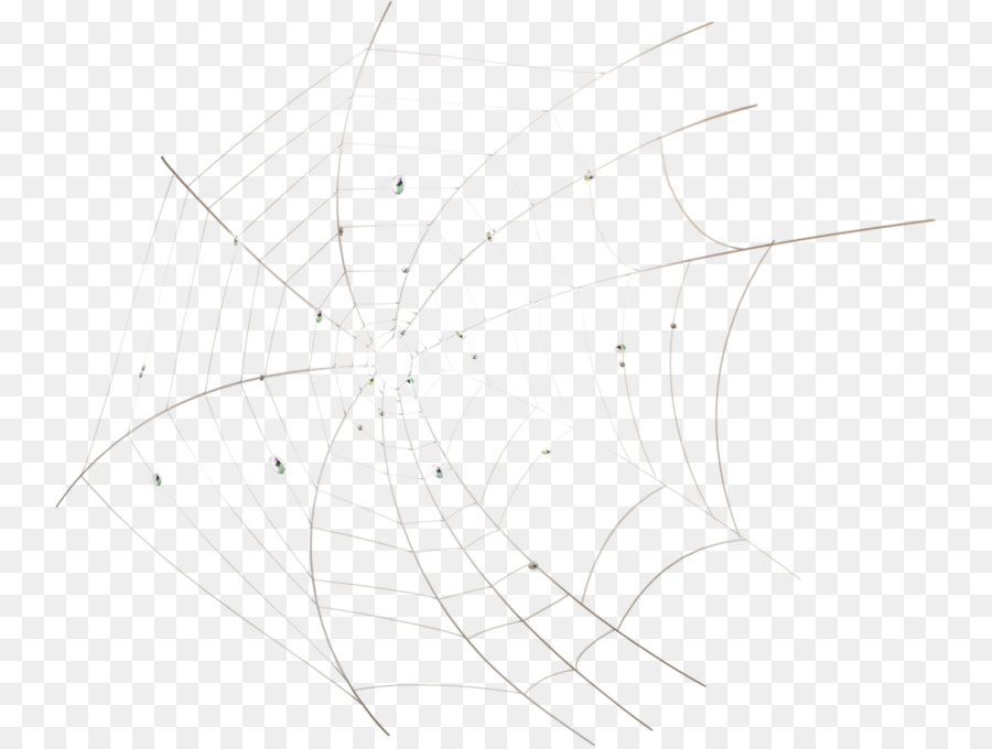 Weiß Symmetrie-Muster-Schwarz - Hand-bemalt spider web