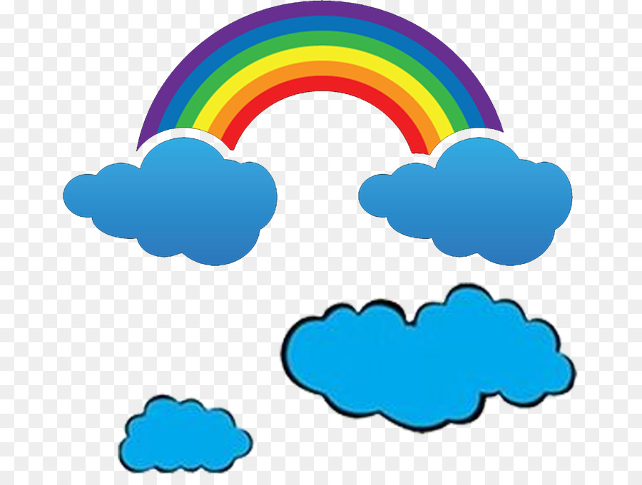 Rainbow Cartoon Animazione Icona - Nuvole arcobaleno