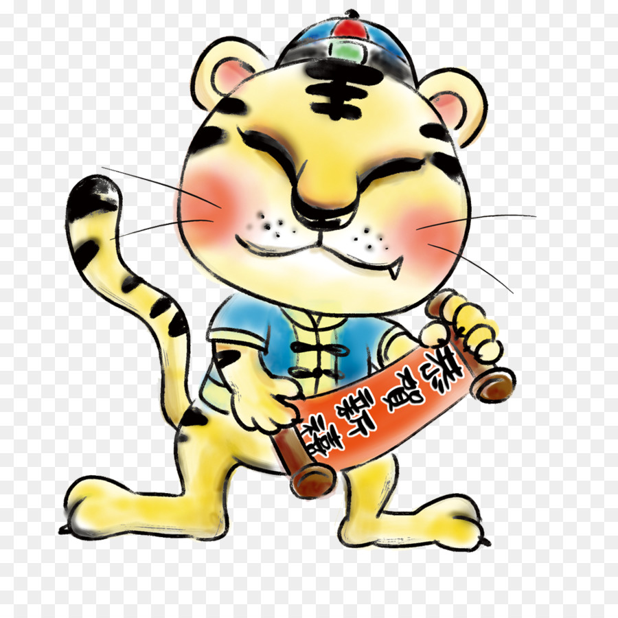 Tiger-chinesische Tierkreiszeichen Ratte, Hahn chinesischen Kalender - tiger
