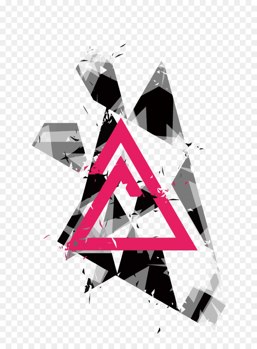 Poster Geometrie-Dreieck Abbildung - Vektor-Dreieck