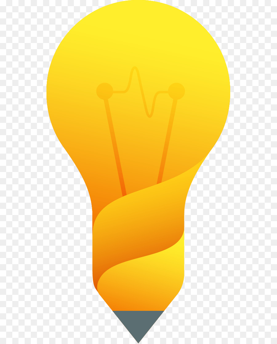 Glühlampe Glühbirne Lampe - Gelb lackiert-Lampe Muster