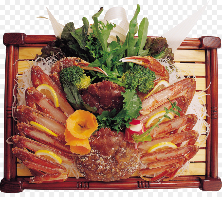 Japanische Küche, Krabbe, Sushi, Sashimi, Miso-Suppe - Crab Küche