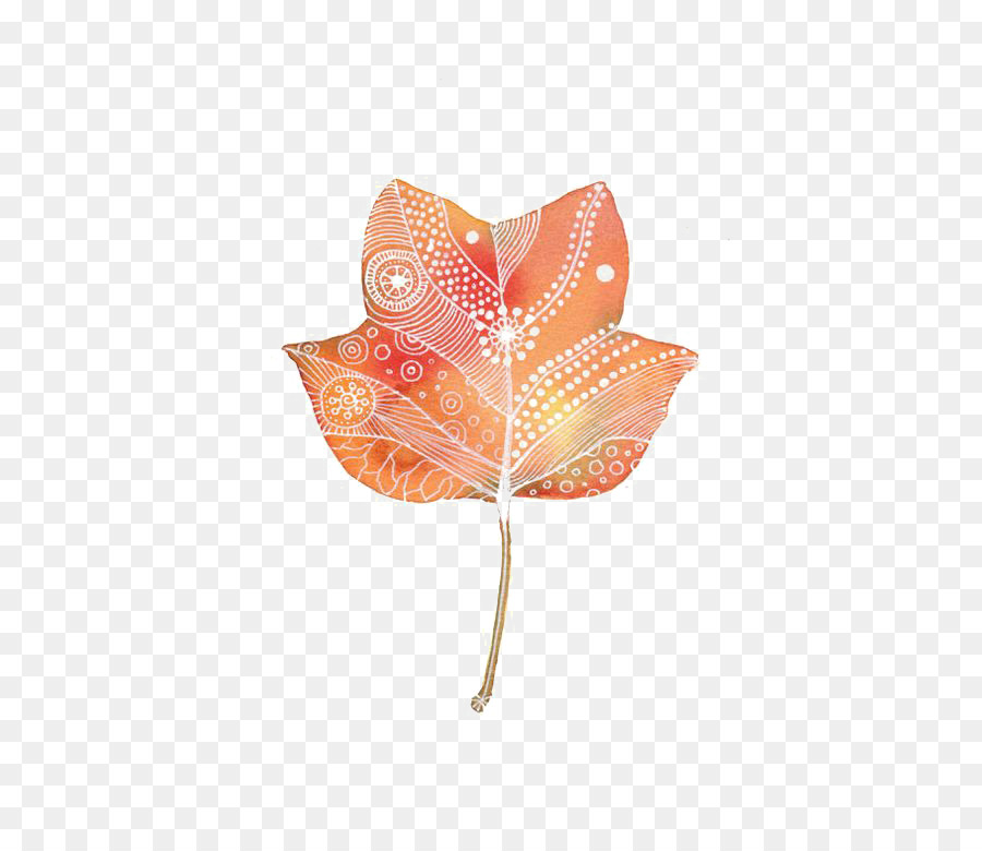 Papier-Blatt-Zeichnung Kunst - Maple Leaf