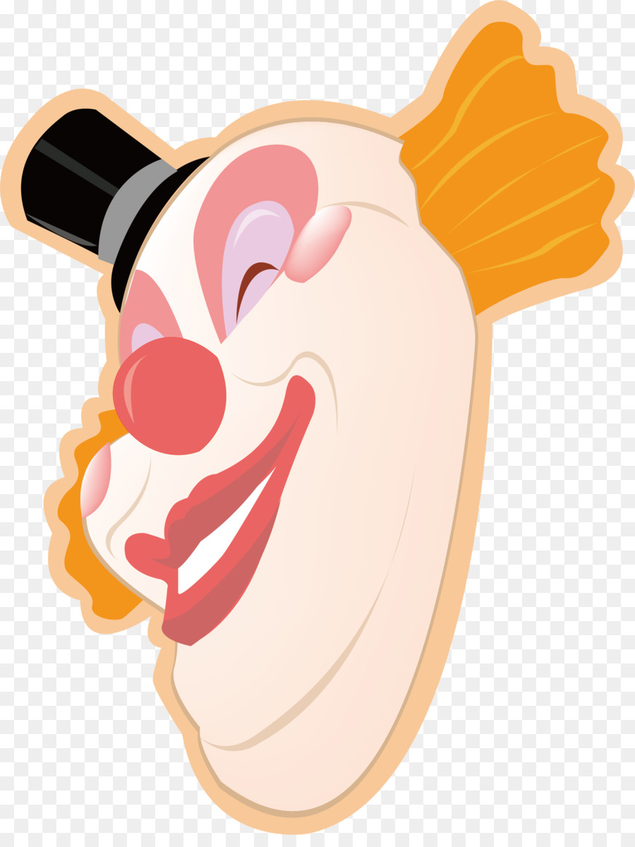 Maske Clown Illustration - Maske png-Vektor-material