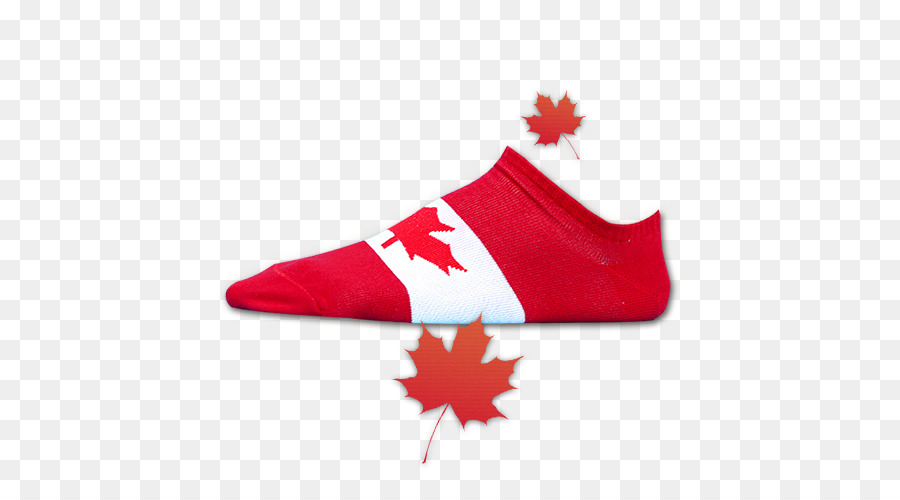 Schuh - Fashion socks red maple leaf